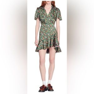 Sandro
Marta Floral Satin Mini Dress